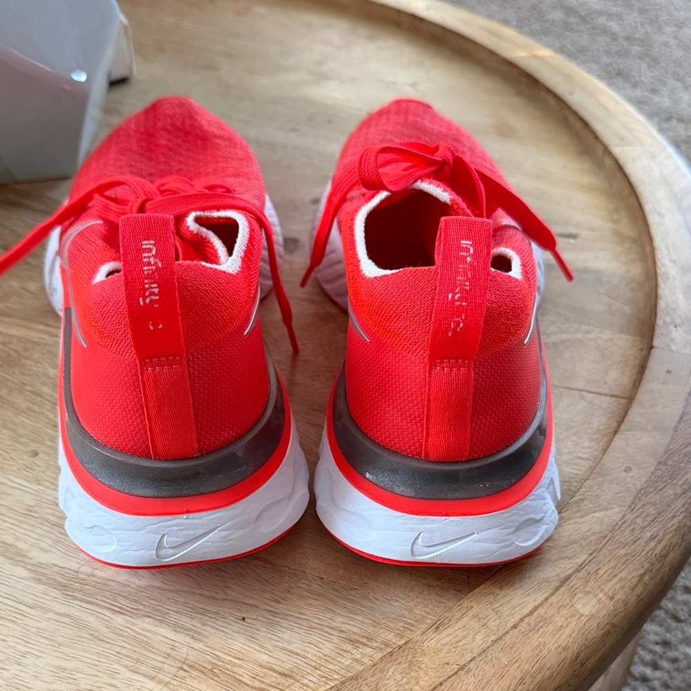 Nike Red Orange React Running Infinity Women's Sn… - image 4